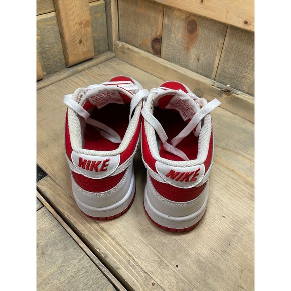 NIKE Dunk Low Championship Red White Size 4.5Y (2021) CW1590-600 - Picture 5 of 10